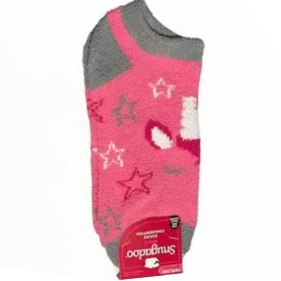 Fuzzy Unicorn Footie Slipper Socks - Picture 3 of 5